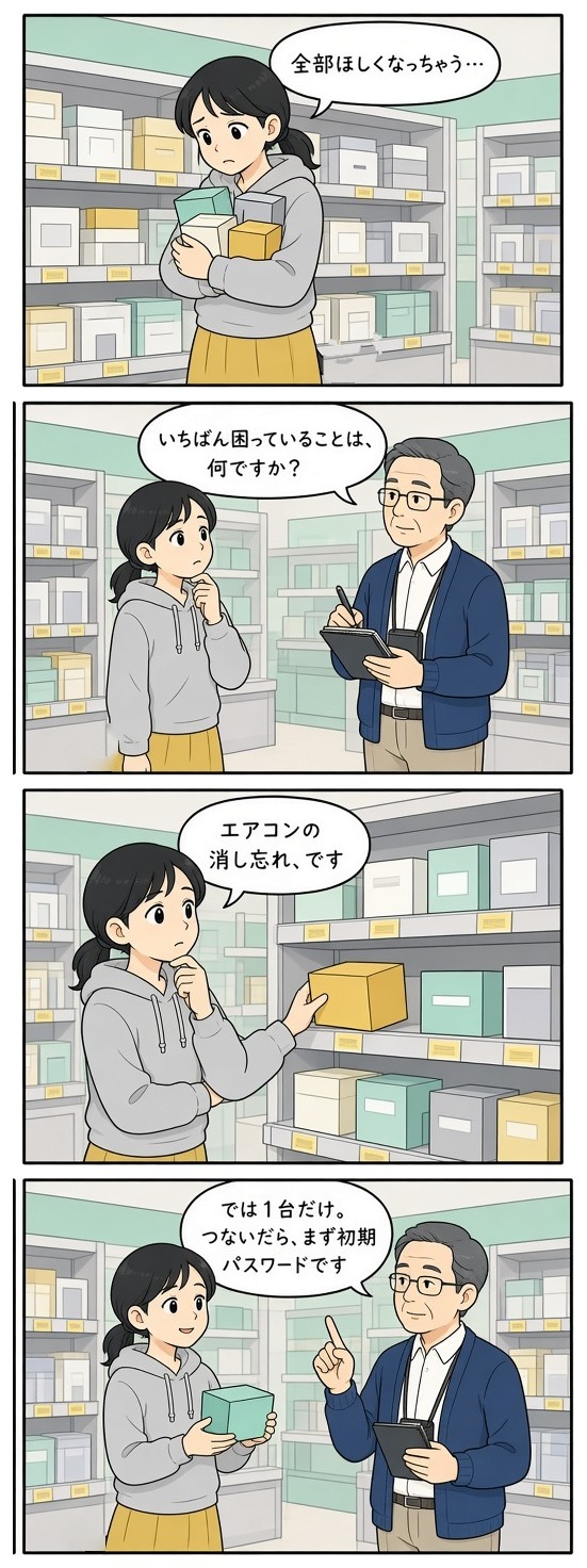 漫画『ひより、うちをつなぐ』「最初の1台は、困りごとから」