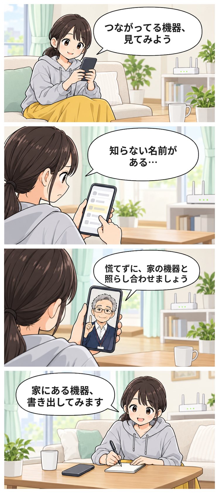 漫画『ひより、うちをつなぐ』「知らない名前がある？」